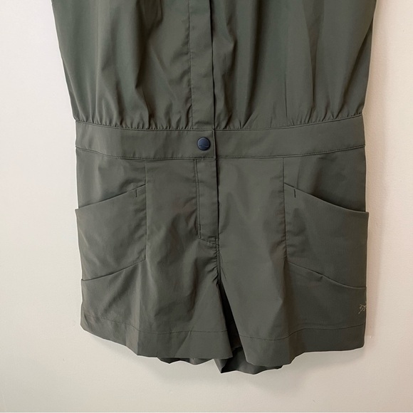 Arc’teryx Kyla Romper - Size 6 Olive Green Outdoors Summer Wear - Picture 5 of 16